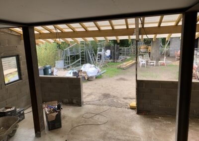 Photo d'un chantier en construction