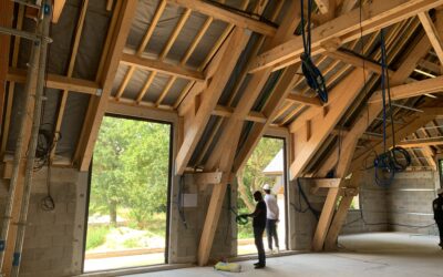 Été 2024 – Barn House, Avancement du chantier