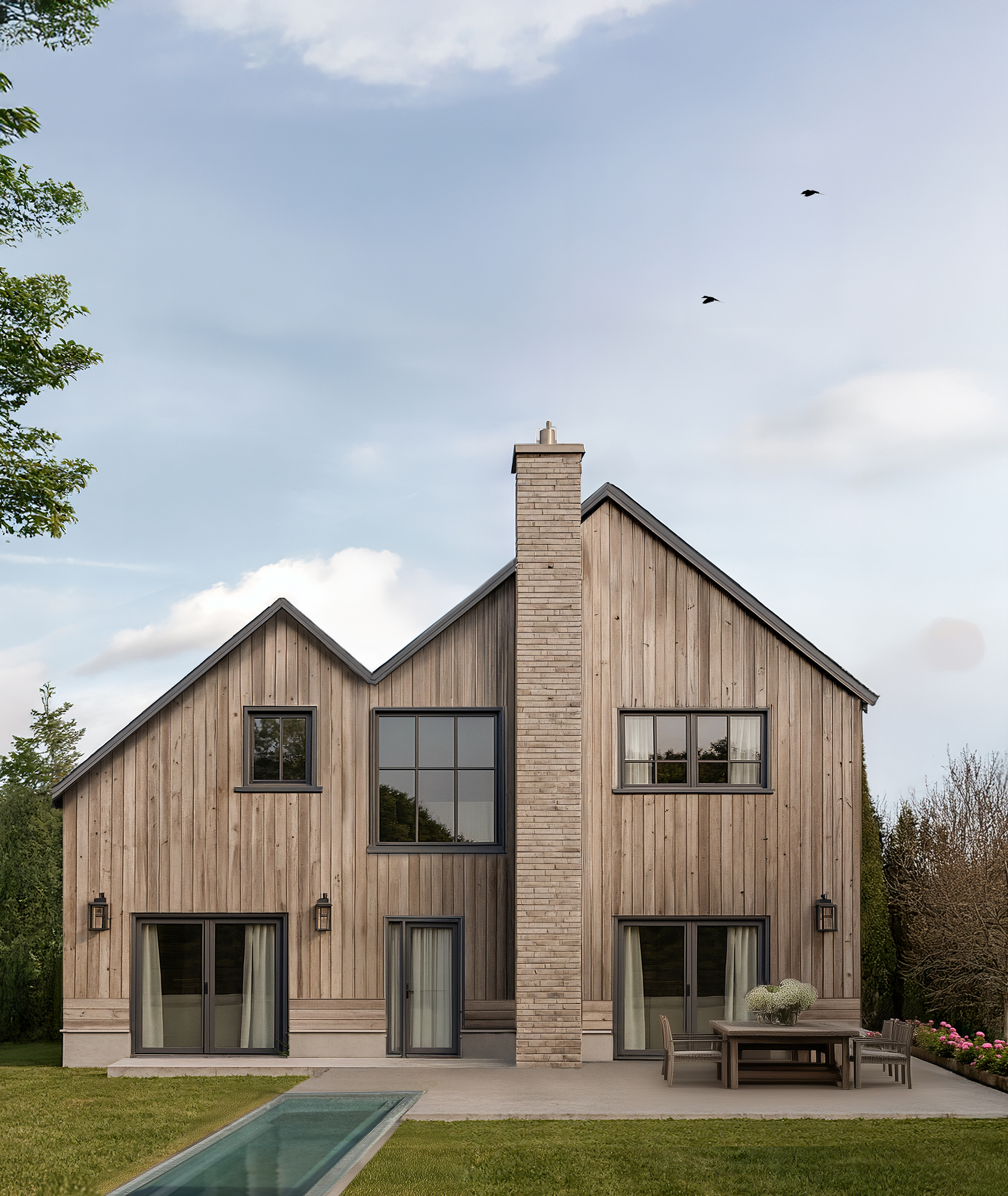 STA - Facade Construction Maison Passive Coye La Foret - Oise - MKRS Architectes