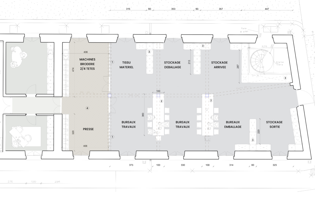 MUS – Réhabilitation d&rsquo;un plateau de bureau à Senlis dans le quartier d&rsquo;Ordener