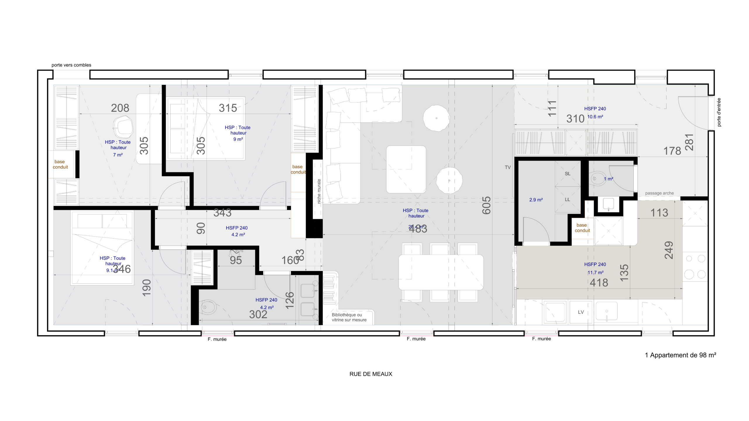 Réhabilitation d'appartements dans le centre historique de Senlis