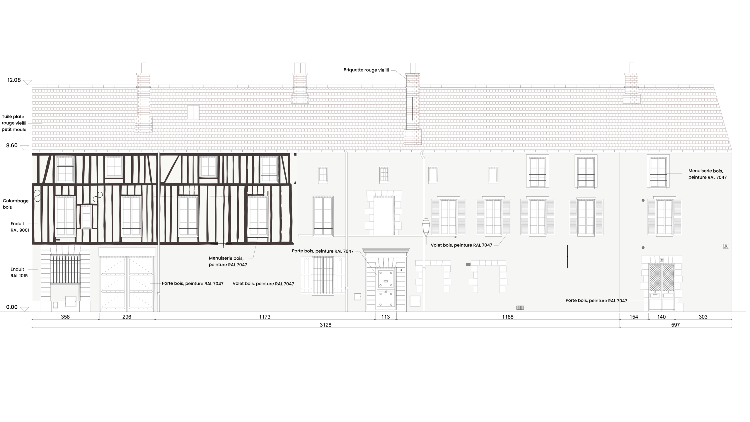 Réhabilitation d'appartements dans le centre historique de Senlis