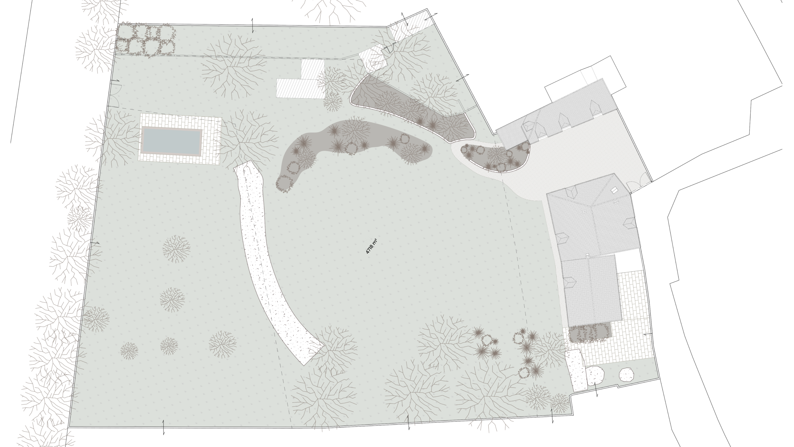 Restructuration et aménagement paysager d'un jardin à Senlis