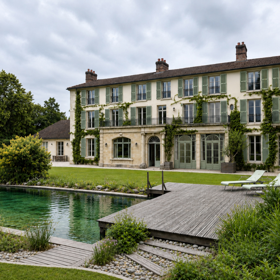 Rénovation d'une maison de maitre à Senlis - Réhabilitation des extérieurs et extension
